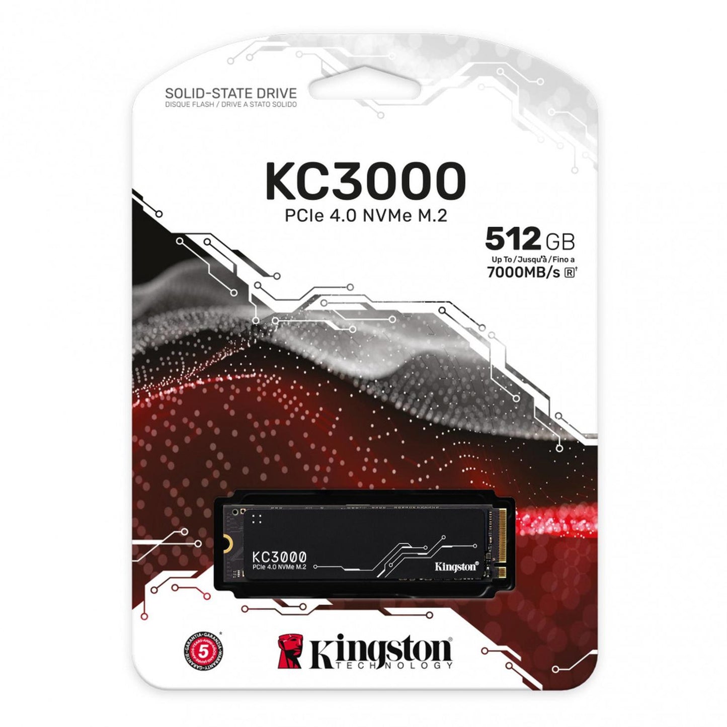 SSD Kingston KC3000 NVMe, 512GB, PCI Express 4.0, M.2