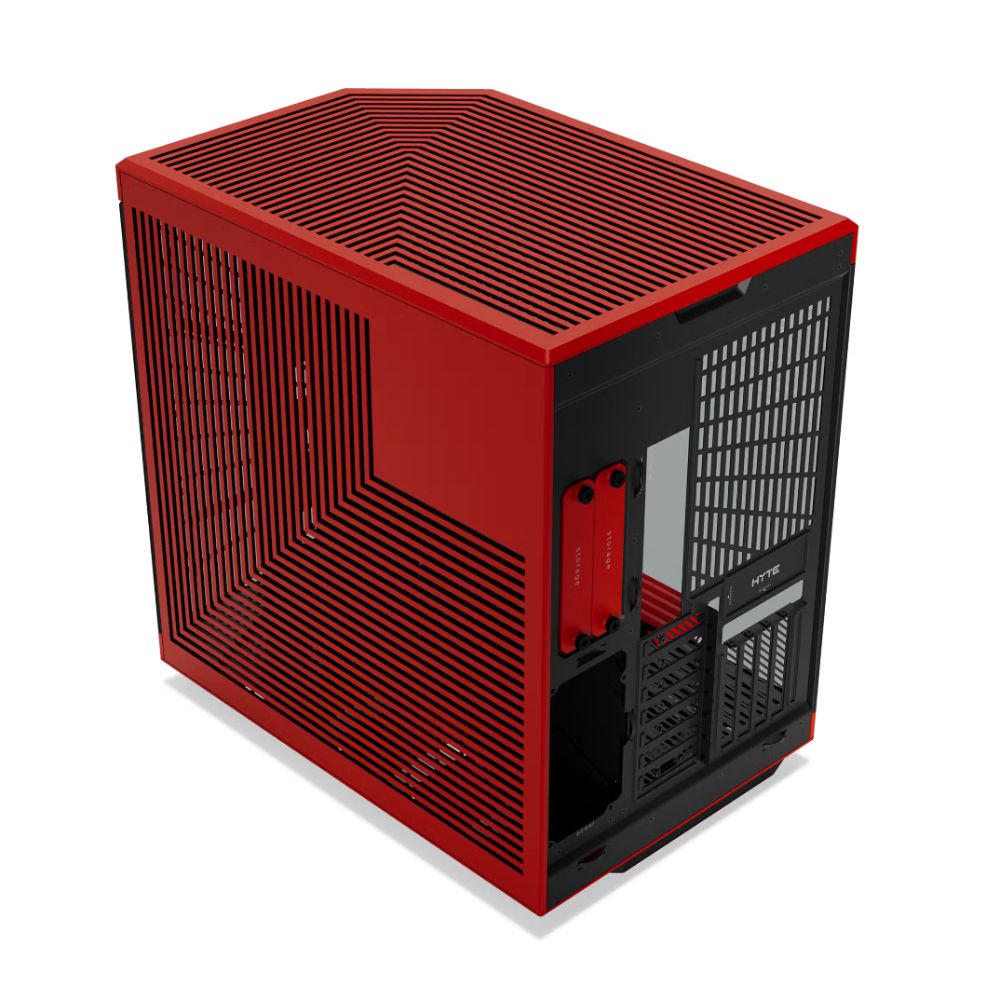 Gabinete HYTE Y70 Touch Infinite CS-HYTE-Y70TTI-RB, Black Cherry, Media Torre, Pantalla LCD Touch 14.9", Cable Riser PCIe 4.0 Incluido, USB Tipo-C, Sin Fuente