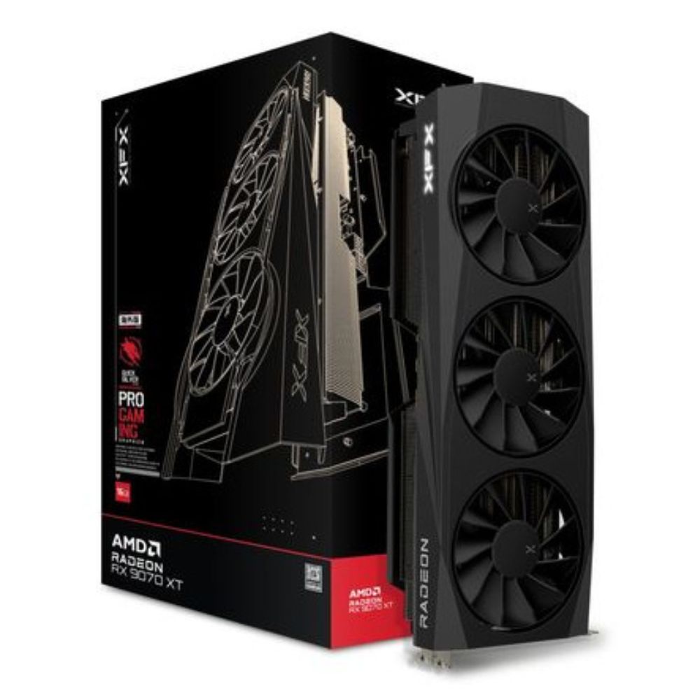 Tarjeta de Video XFX AMD Radeon RX 9070 XT Quicksilver 16GB GDDR6 256-bit PCI Express 5.0