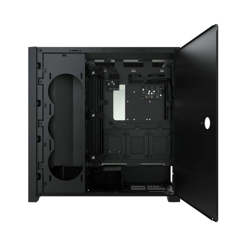 Gabinete Corsair iCUE 5000X con Ventana RGB Midi-Tower ATX/EATX/ITX USB 3.0 sin Fuente Negro
