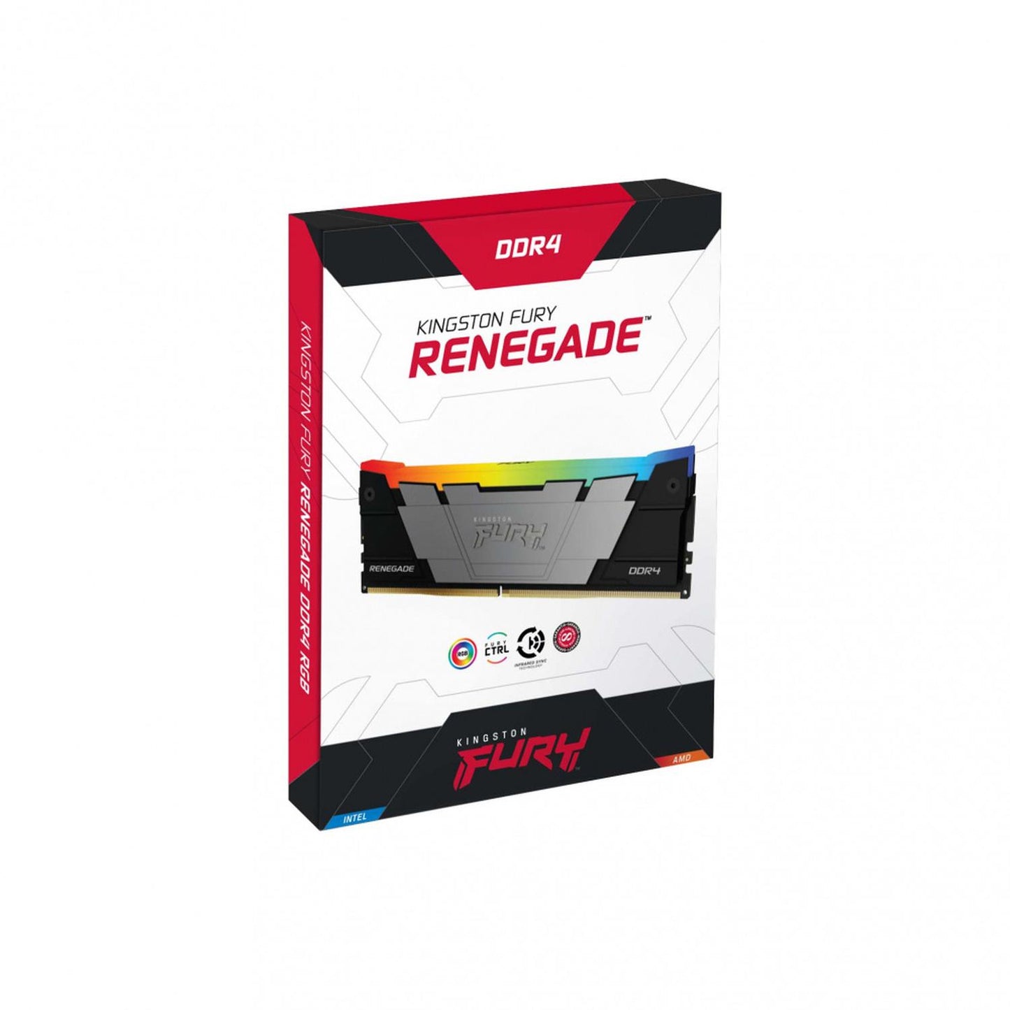 Memoria RAM Kingston FURY Renegade RGB DDR4, 3200MHz, 8GB, Non-ECC, CL16, XMP