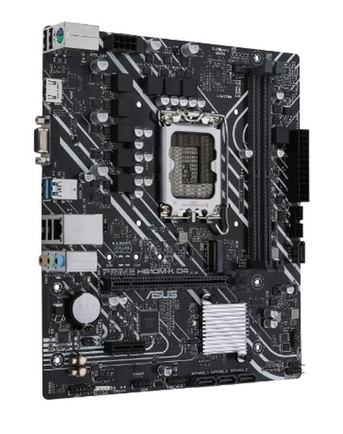Tarjeta Madre ASUS Micro-ATX H610M-K D4, S-1700, Intel H610, HDMI, 64GB DDR4 para Intel ― Requiere Actualización de BIOS para Procesadores Intel 13va. Generación