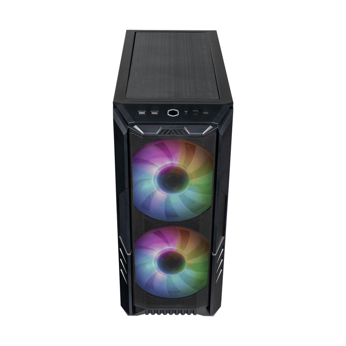 Gabinete Cooler Master MasterBox HAF 500 con Ventana ARGB, Midi Tower, ITX/Micro-ATX/ATX/SSI CEB/E-ATX, USB 3.0, sin Fuente, Negro