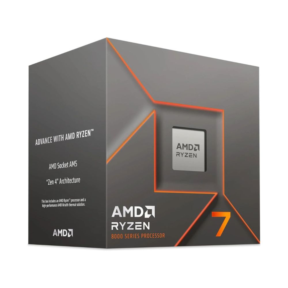 Procesador AMD Ryzen 7 8700F | 8 Núcleos | 5.00GHz Turbo | Socket AM5 | 16MB L3 Cache