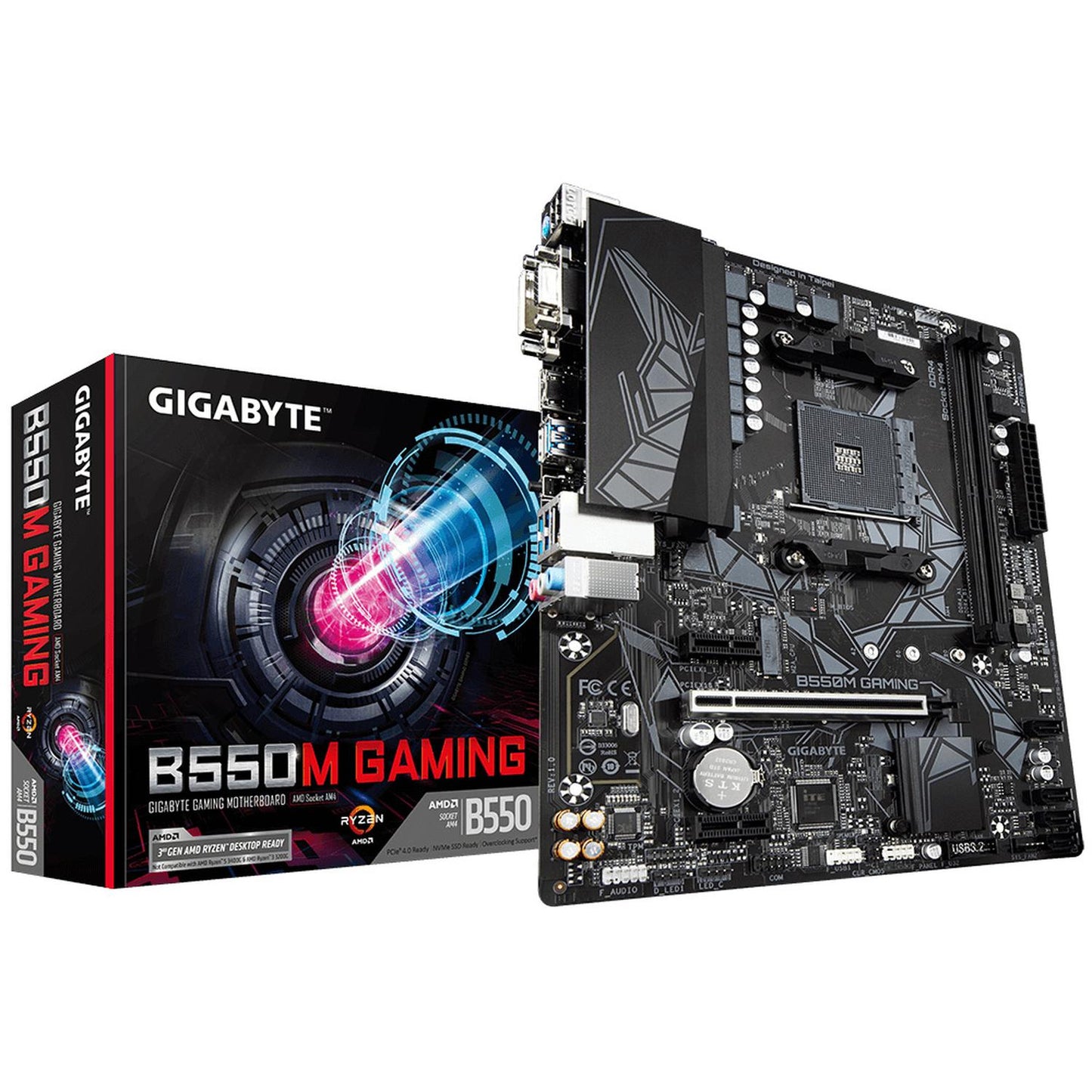 Tarjeta Madre Gigabyte Micro ATX B550M Gaming, S-AM4, AMD B550, HDMI, 64GB DDR4 para AMD