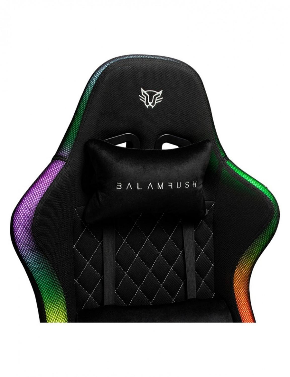 Balam Rush Silla Gamer Lighting Rush Azender RGB, hasta 120Kg, Negro