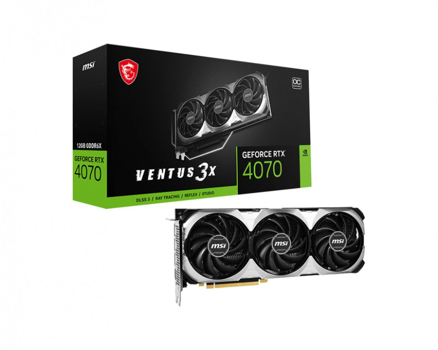 Tarjeta de Video MSI NVIDIA GeForce RTX 4070 VENTUS 3X 12G OC, 12GB 192-bit GDDR6X, PCI Express 4.0