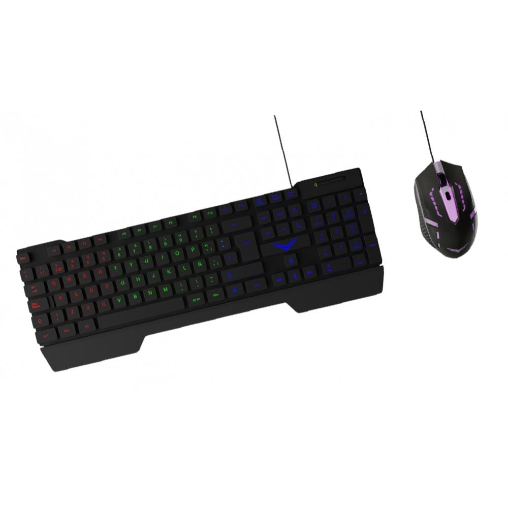 Kit Gamer Naceb Fallen | Teclado y Mouse | USB | Alámbrico | Español | Negro