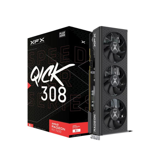Tarjeta de Video XFX Speedster QICK 308 AMD Radeon RX 7600 8GB 128-bit GDDR6 PCI Express 4.0