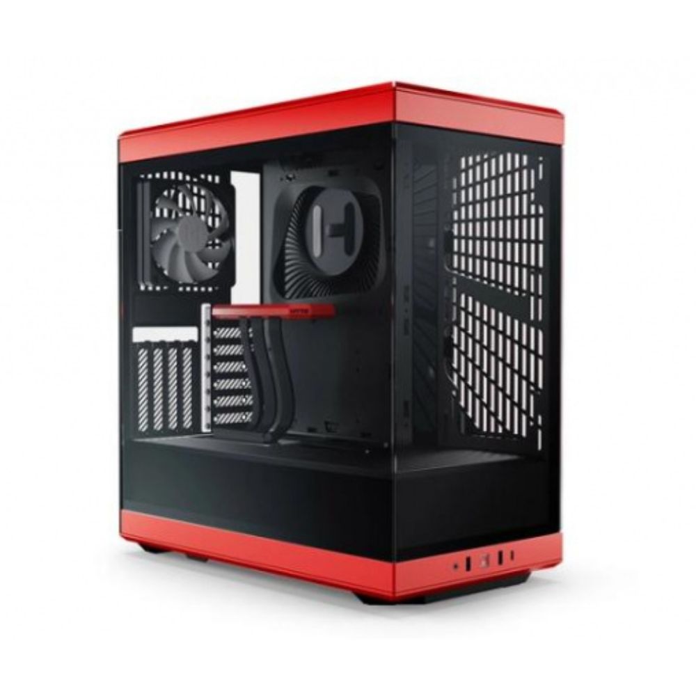 Gabinete HYTE Y40 CS-HYTE-Y40-BR, Negro, Cristal Templado Panorámico, Media Torre, ATX, 2 Ventiladores 120 mm, Montaje PCIe 4.0 Incluido, Sin Fuente