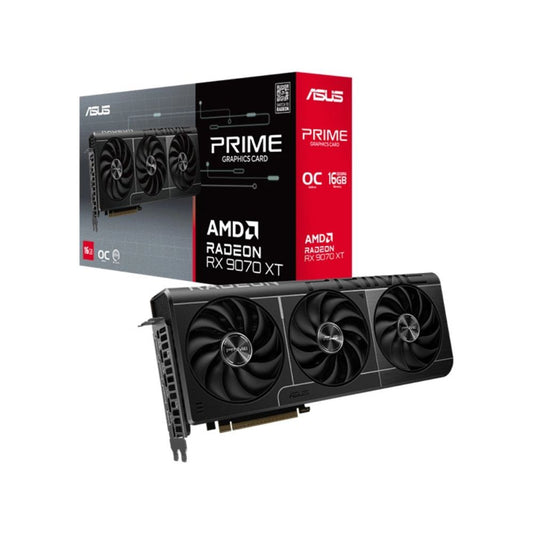 Tarjeta de Video ASUS Prime AMD Radeon RX 9070 XT OC | 16GB GDDR6 | 256-bit | PCIe 5.0
