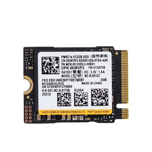 Unidad de Estado Sólido Samsung PM9B1 | 512GB | M.2 2230 | NVMe PCIe Gen4 x4