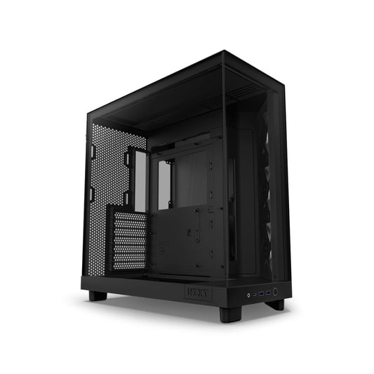 Gabinete NZXT H6 Flow Negro | Midi Tower | ATX/Micro-ATX/Mini-ITX | USB 3.0 | Sin Fuente | 3 Ventiladores