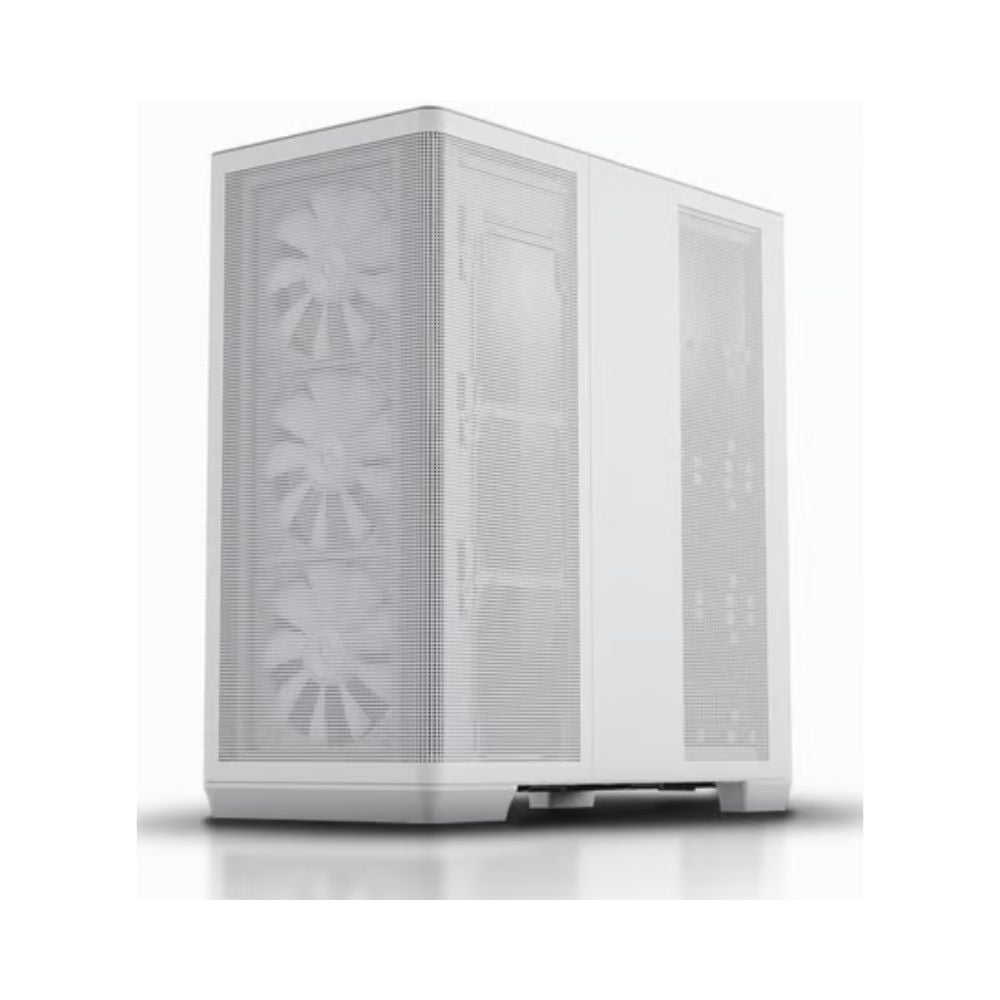 Gabinete Apnx C1 Blanco | Midi Tower | ATX/Micro-ATX/Mini-ITX | USB 3.0 | Sin Fuente | 4 Ventiladores