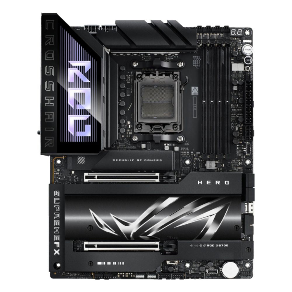 Tarjeta Madre ASUS ROG CROSSHAIR X870E HERO ATX Socket AM5 AMD X870E 192GB DDR5 HDMI para AMD