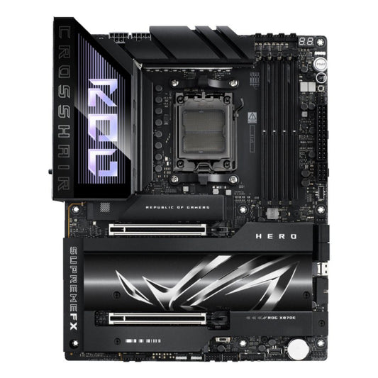 Tarjeta Madre ASUS ROG CROSSHAIR X870E HERO ATX Socket AM5 AMD X870E 192GB DDR5 HDMI para AMD