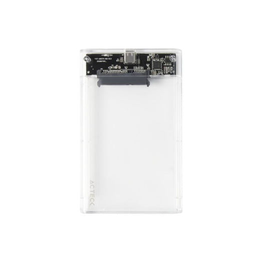 Gabinete para Disco Duro Acteck Armor Clear HC430 | 2.5" | SATA III | USB-C 3.0