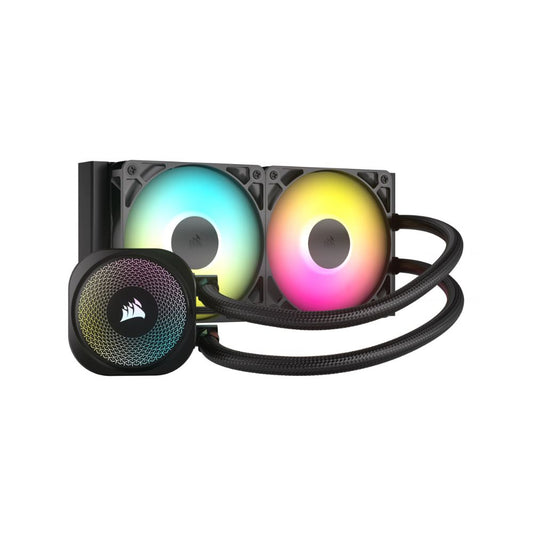 Enfriamiento Líquido para CPU Corsair CW-9060092-WW Nautilus 240 RS ARGB, 240mm, 2 Ventiladores, Negro