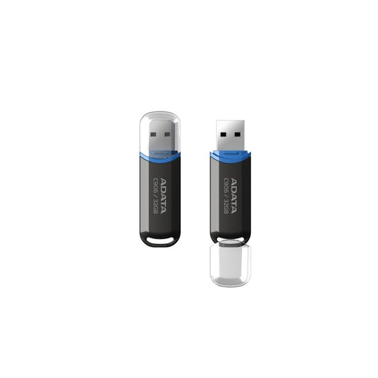 Memoria USB Adata C906 32GB Negro | USB-A 2.0 | Diseño Compacto