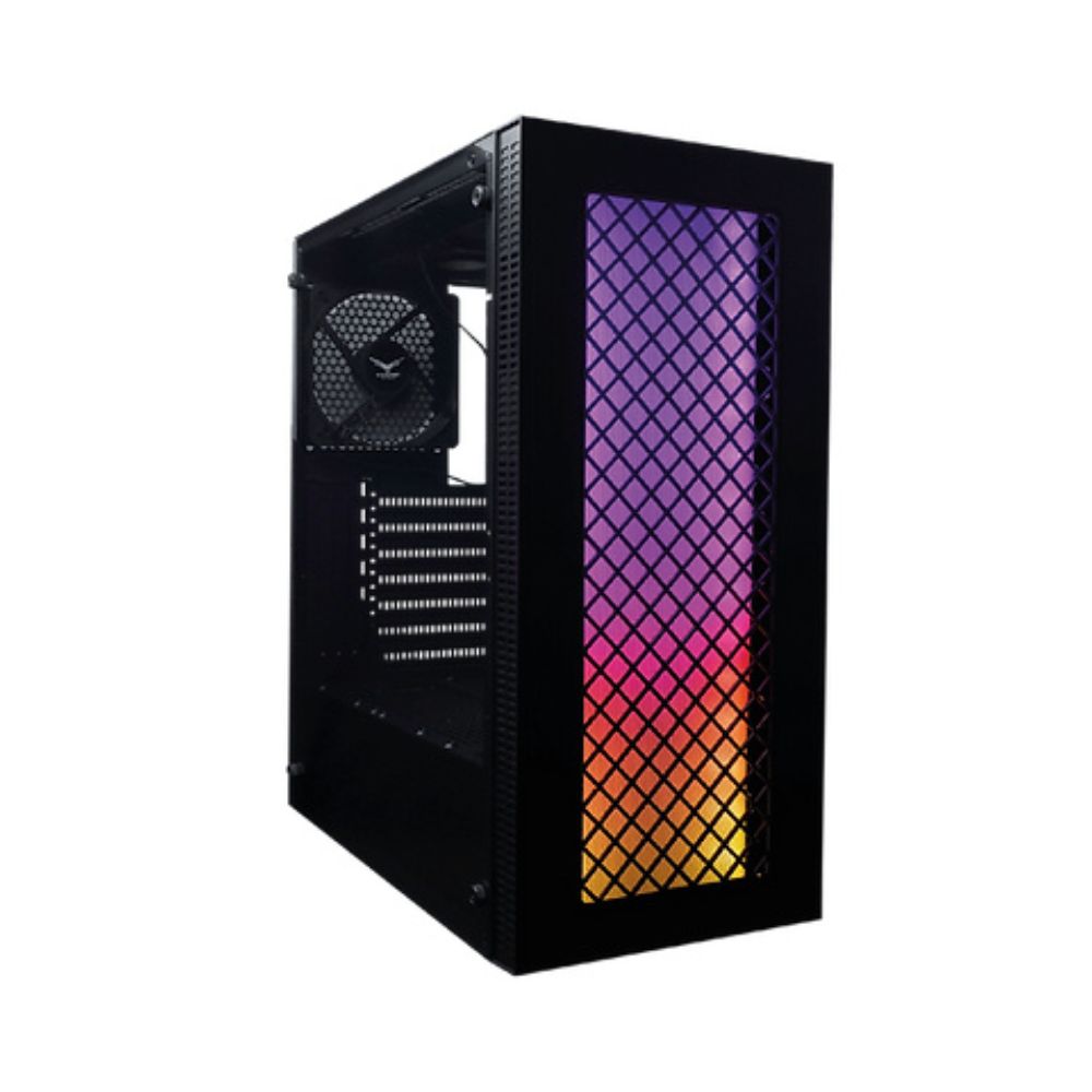 Gabinete Evotec Beijingi, Midi-Tower, ATX/Micro-ATX/Mini-ITX, USB 2.0/3.0, sin Fuente, 3 Ventiladores Instalados, Negro