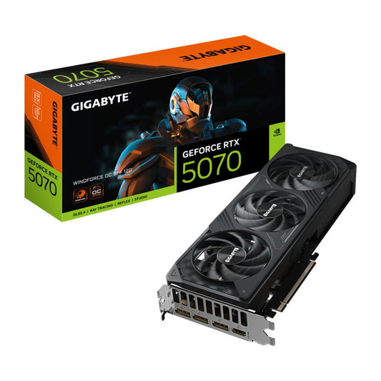 Tarjeta de Video Gigabyte NVIDIA GeForce RTX 5070 WINDFORCE OC SFF 12GB GDDR7 192-bit PCIe 5.0