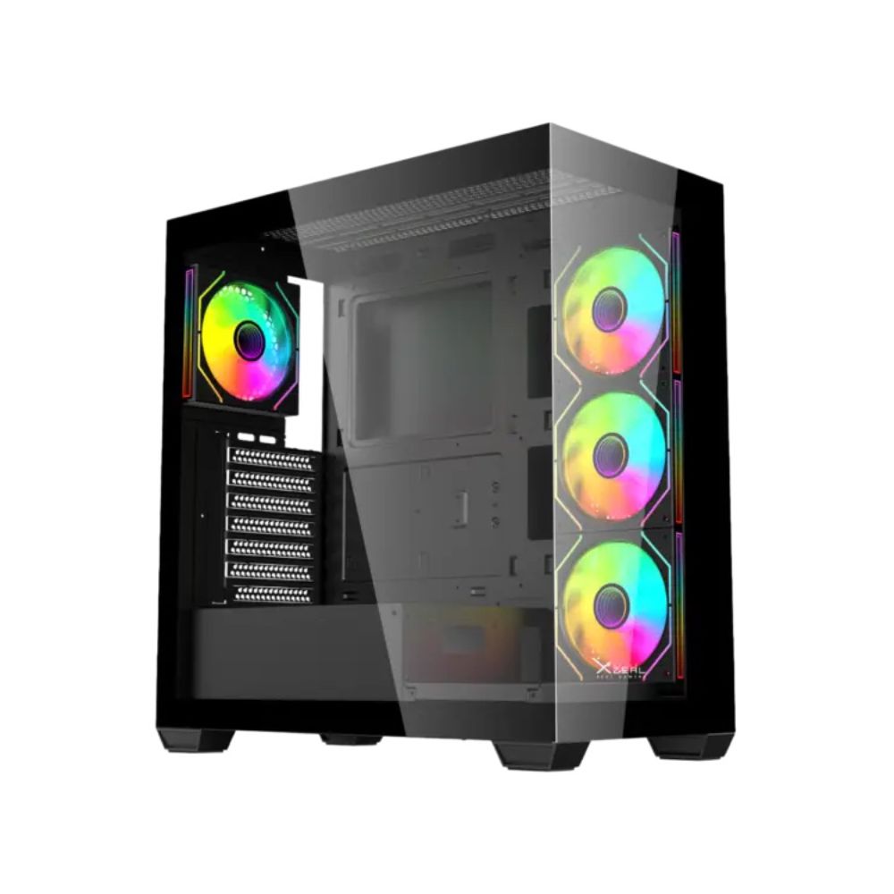 Gabinete Xzeal XZ-140 Negro | Midi-Tower | ATX Micro-ATX Mini-ITX | 4 Ventiladores