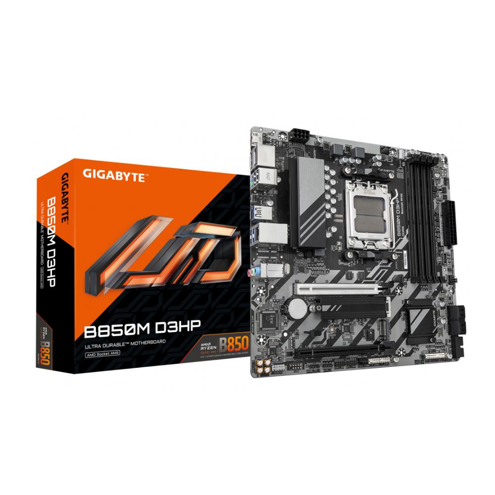 Tarjeta Madre Gigabyte B850M D3HP | Micro-ATX | AM5 | DDR5 256GB | HDMI/DP