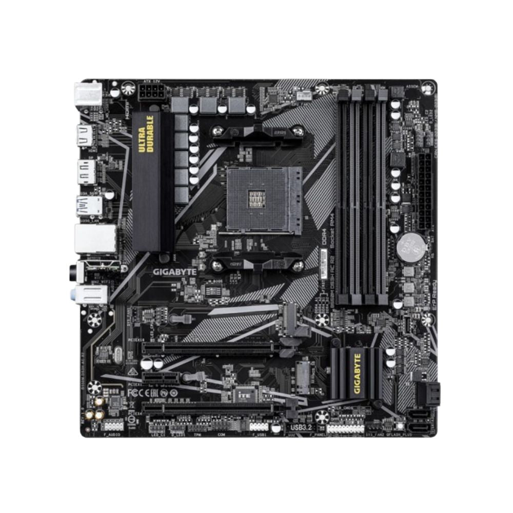 Tarjeta Madre Gigabyte B550M DS3H AC | Micro-ATX | Socket AM4 | AMD B550 | 128GB DDR4 | HDMI/DVI | WiFi | AMD