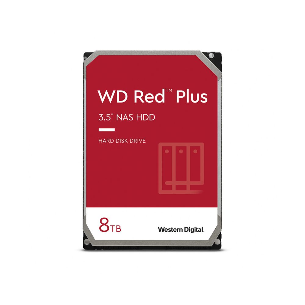 Disco Duro Western Digital WD Red Plus NAS 3.5", 8TB, SATA 6 Gb/s, 5640 RPM, 256MB Caché