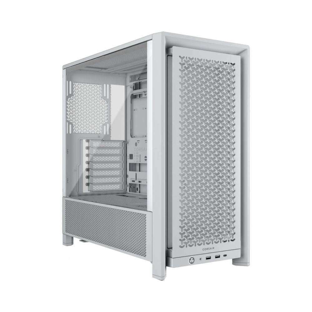 Gabiente Corsair Frame 4000D Blanco | Midi Tower | ATX/EATX/Micro-ATX/Mini-ITX | USB 3.0 | Sin Fuente | Sin Ventiladores