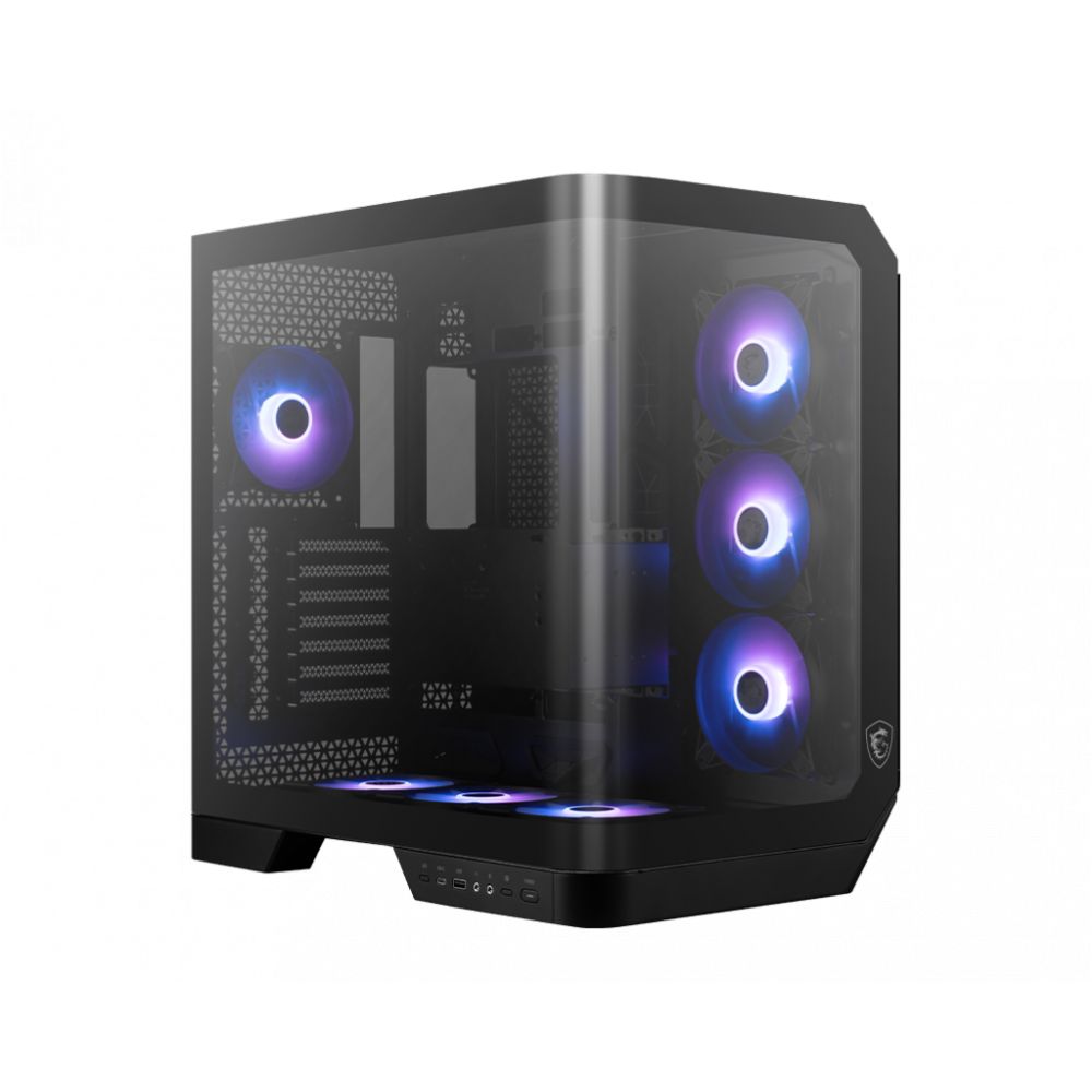 Gabinete MSI MAG PANO 120R PZ Negro | Midi Tower | Micro-ATX/Mini-ITX | USB 3.0 | Sin Fuente | 1 Ventilador
