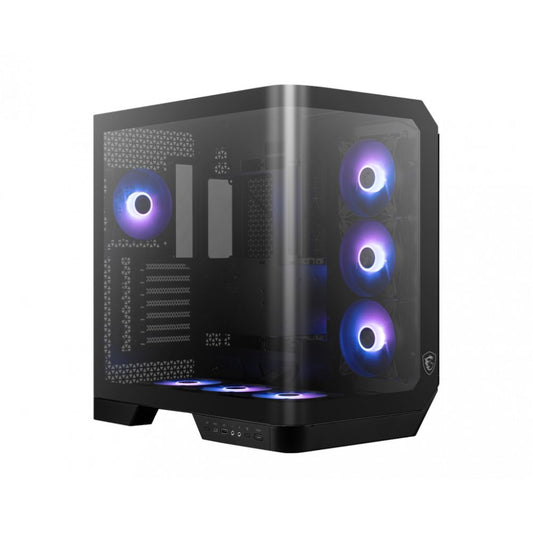 Gabinete MSI MAG PANO 120R PZ Negro | Midi Tower | Micro-ATX/Mini-ITX | USB 3.0 | Sin Fuente | 1 Ventilador