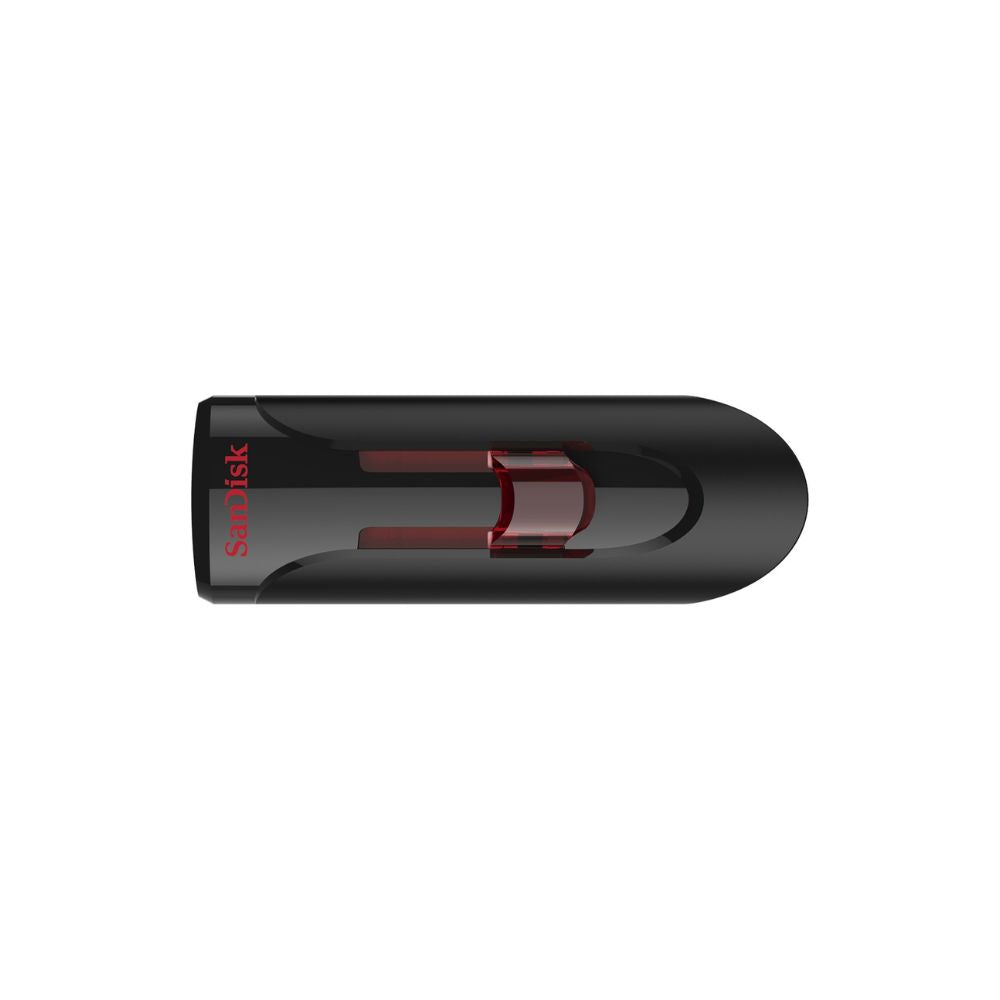 Memoria USB SanDisk Cruzer Glide 32GB Negro Rojo | USB-A 3.0 | Diseño Retráctil
