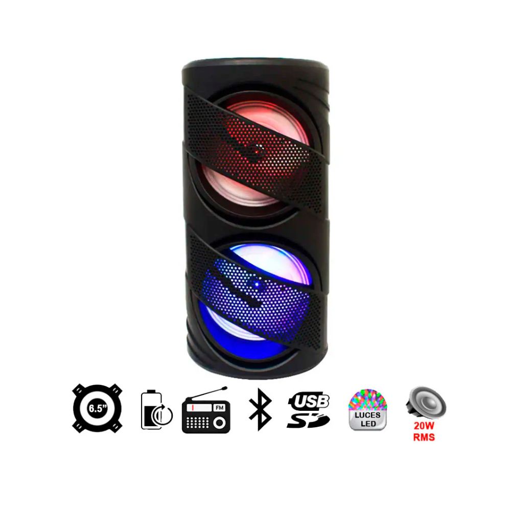 Bocina Linkbits VB623T Negro | Bluetooth | Portátil | Recargable