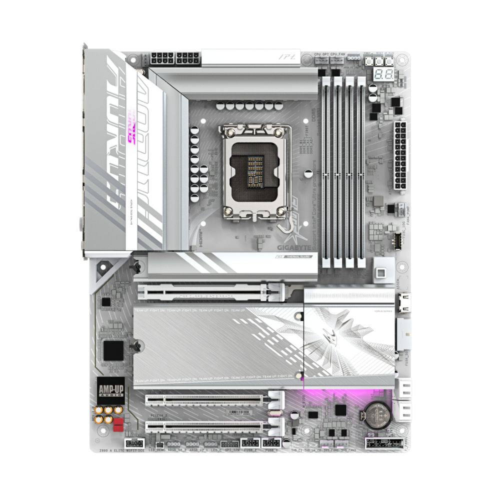 Tarjeta Madre Gigabyte Z890 AORUS ELITE WIFI7 ICE ATX LGA 1851 Intel Z890 256GB DDR5 HDMI/DP para Intel