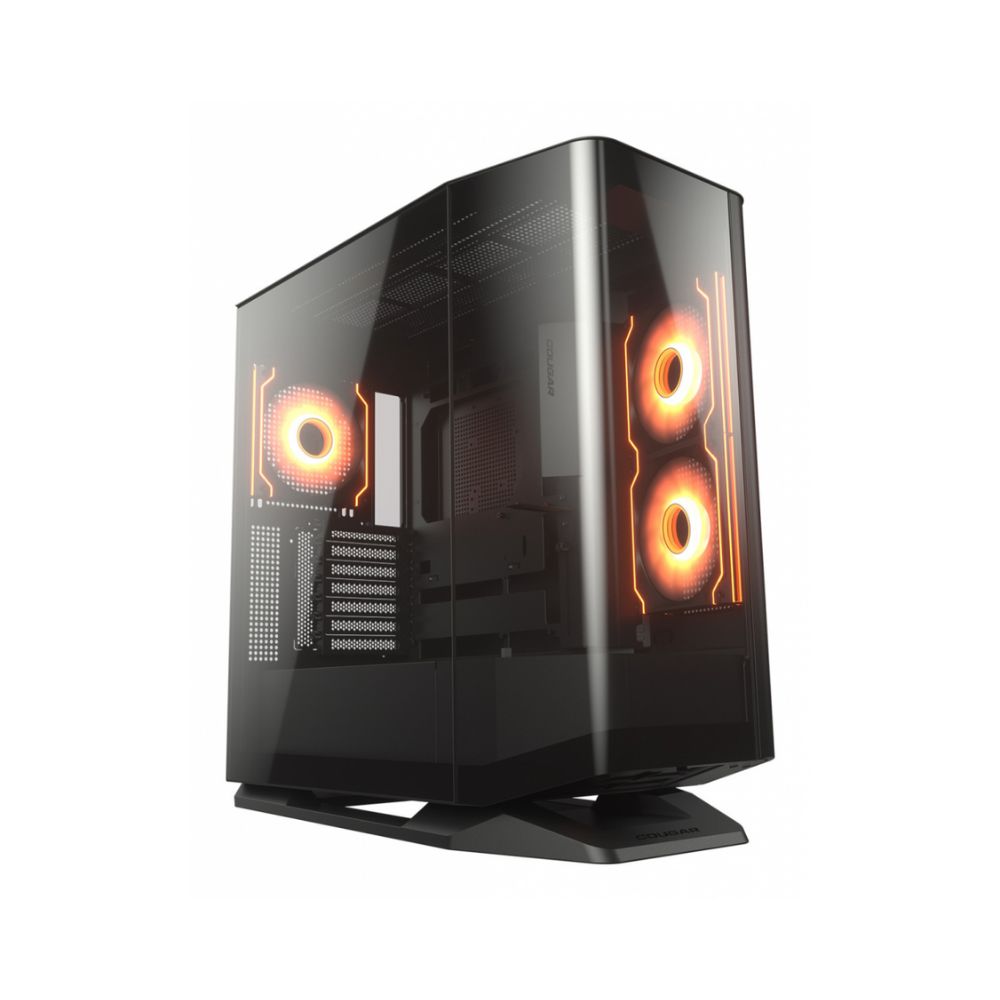 Gabinete Cougar FV270 RGB, Midi-Tower, ATX/CEB/EATX/Micro-ATX/Mini-ITX, USB 3.0, sin Fuente, 4 Ventiladores Instalados, Negro