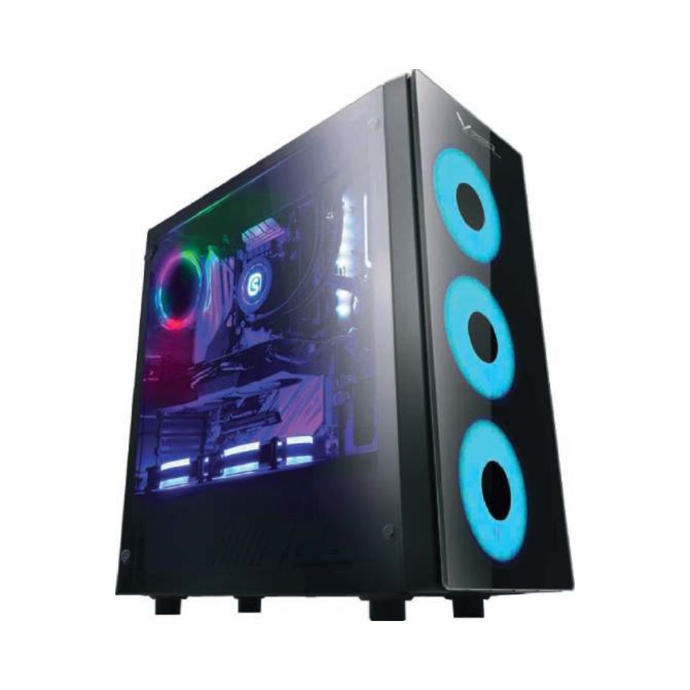 Gabinete Xzeal XZ110 Negro | Midi-Tower | ATX Micro-ATX Mini-ITX | 3 Ventiladores