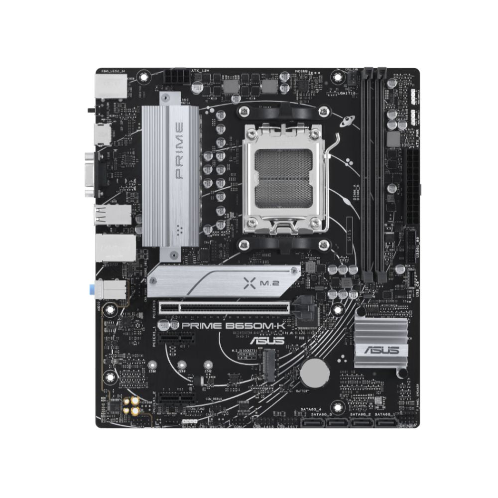 Tarjeta Madre ASUS Prime B650M-K, Micro-ATX, Socket AM5, AMD B650, 128GB DDR5, HDMI