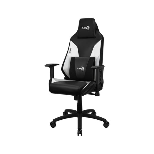 Aerocool Silla Gamer Admiral, hasta 150Kg, Negro/Gris/Blanco