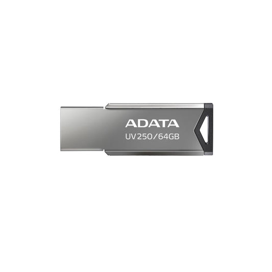 Memoria USB Adata UV250 64GB Plata | USB 2.0 | Diseño Metálico