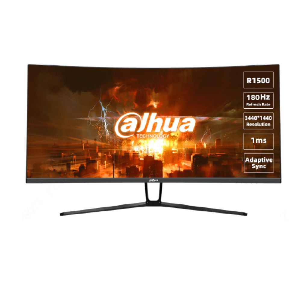 Monitor Gamer Curvo Dahua DHI-LM34-E330C | 34" | UWQHD | 180Hz | FreeSync | Negro