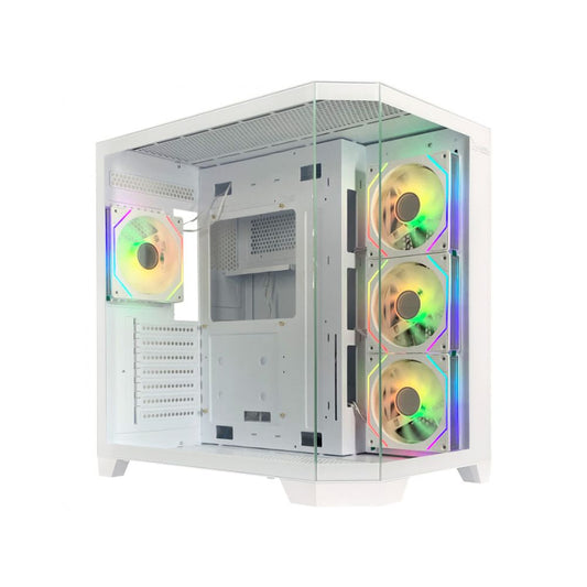 Gabinete Xzeal XZ150 Blanco | Midi-Tower | ATX Micro-ATX | 4 Ventiladores