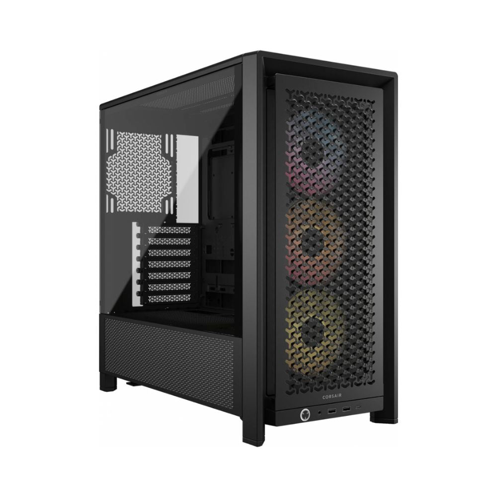 Gabinete CORSAIR 4000D FRAME RS ARGB, Negro, Cristal Templado, Media Torre, Sin Fuente