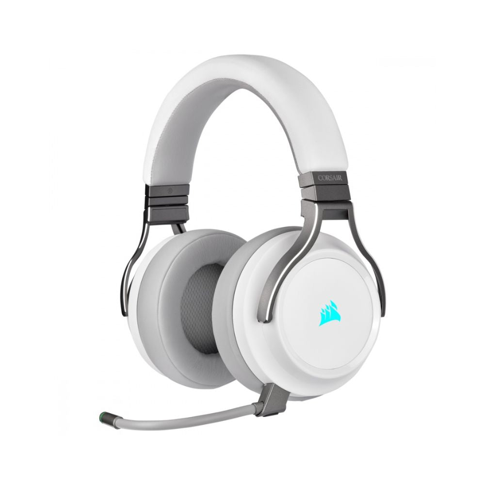 Audifonos Gamer Corsair Virtuoso RGB Wireless Blanco | 7.1 | Inalámbrico | USB + 3.5 mm | Micrófono