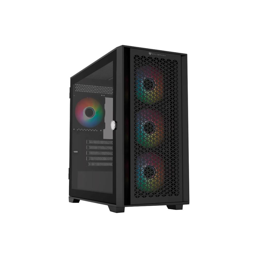 Gabinete Balam Rush Carbono Twin Mate 8000, Midi-Tower, Micro-ATX/Mini-ITX, USB 2.0/3.0, sin Fuente, 4 Ventiladores Instalados, Negro