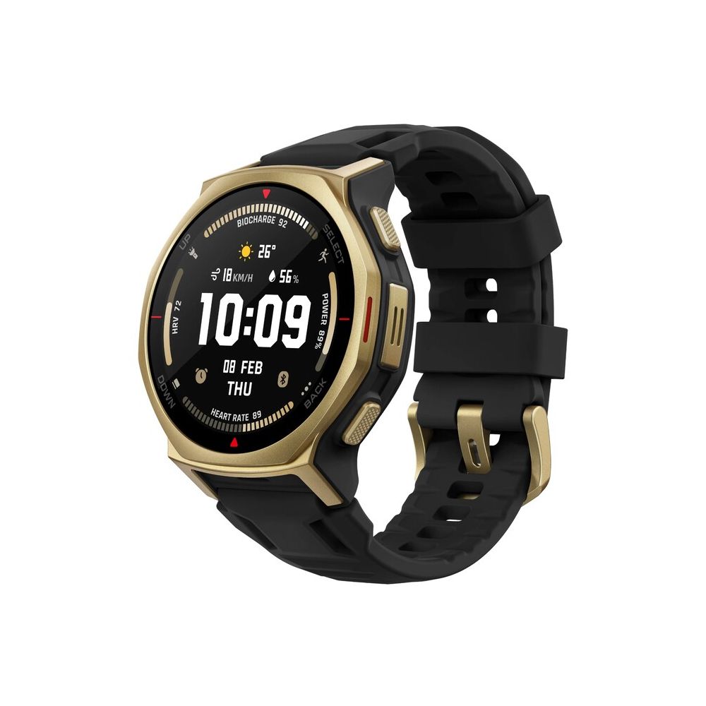 Smartwatch Amazfit T-Rex 3 Pro 44mm Negro Dorado | Rugerizado | AMOLED | GPS Multibanda