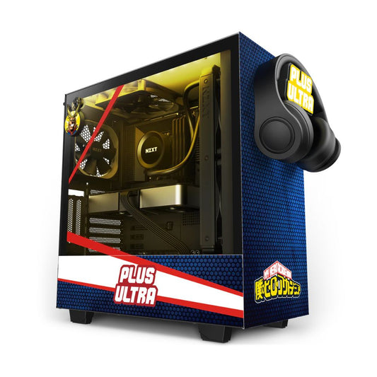Gabinete NZXT H510i All Might con Ventana RGB Midi-Tower ATX/Micro-ATX/Mini-ITX USB 3.0/3.2 sin Fuente sin Ventiladores Instalados Azul