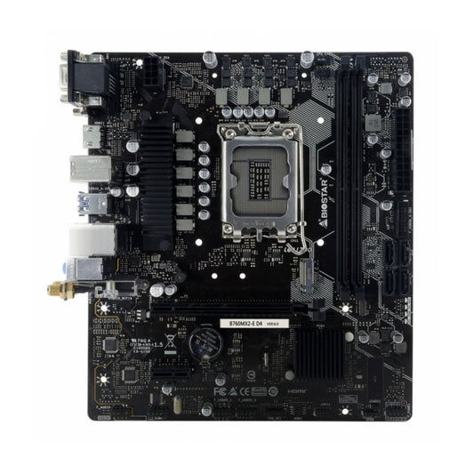 Tarjeta Madre Biostar B760MX2-E Micro-ATX LGA 1700 Intel B760 64GB DDR4 HDMI