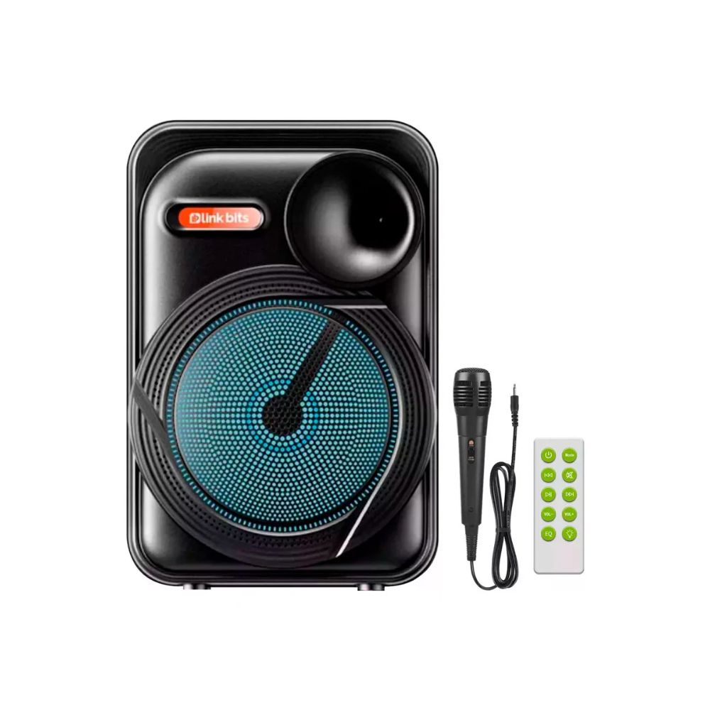 Bafle Linkbits 12" | Bluetooth | Recargable | Portátil | Negro