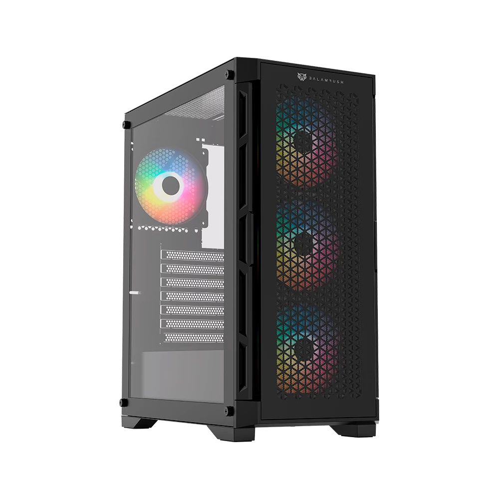 Gabinete Balam Rush Carbono Twin Mate 5000 Negro | Midi Tower | ATX/Micro-ATX/Mini-ITX | USB 2.0/3.0 | Sin Fuente | 4 Ventiladores